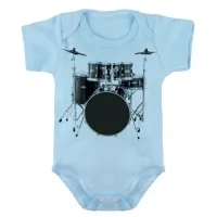 Body Bebê Infantil roupa criança Bateria rock musica banda - Foto 4