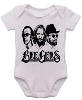 Body Bebê Infantil roupa criança Beegees banda rock antiga - Foto 3
