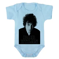 Body Bebê Infantil roupa criança Bob Dylan musica rock antigo - Foto 3