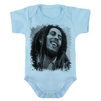 Body Bebê Infantil roupa criança Bob Marley black whithe reggae - Foto 2