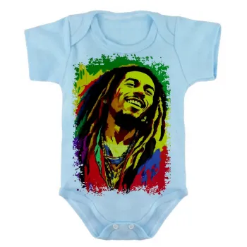 Body Bebê Infantil roupa criança Bob Marley colorido reggae - Foto 2