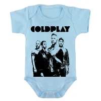 Body Bebê Infantil roupa criança Coldplay banda rock antiga - Foto 2
