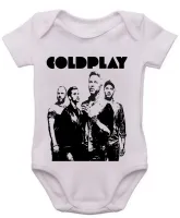 Body Bebê Infantil roupa criança Coldplay banda rock antiga - Foto 3