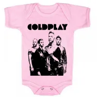 Body Bebê Infantil roupa criança Coldplay banda rock antiga - Foto 4