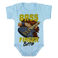 Body Bebê Infantil roupa criança Contra baixo rock musico - Foto 2