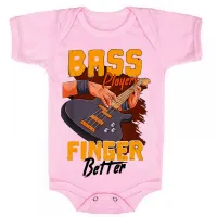 Body Bebê Infantil roupa criança Contra baixo rock musico - Foto 4