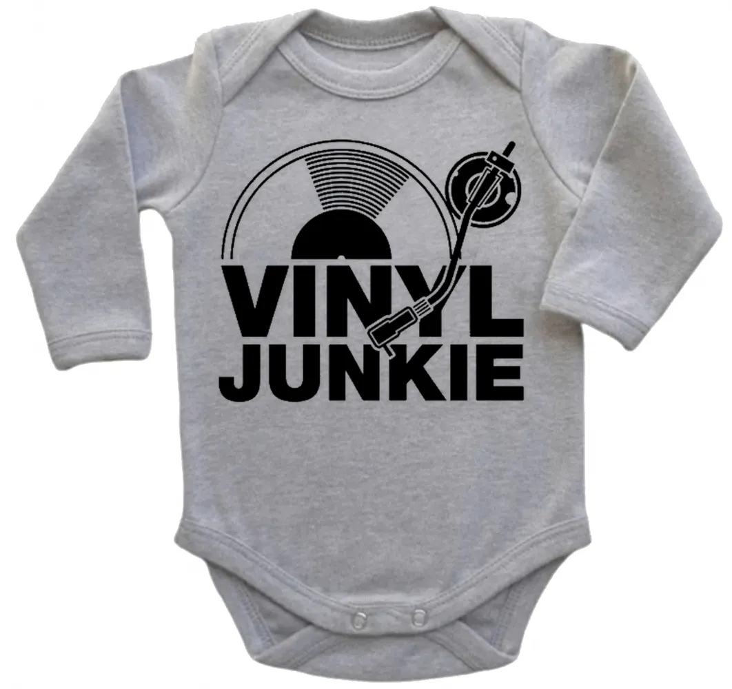 Body Bebê Infantil roupa criança Dj musica vinil Junkie Hip Hop Dance Trance