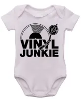 Body Bebê Infantil roupa criança Dj musica vinil Junkie Hip Hop Dance Trance - Foto 3