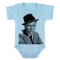 Body Bebê Infantil roupa criança frank Sinatra cantor chapeu - Foto 2