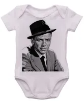 Body Bebê Infantil roupa criança frank Sinatra cantor chapeu - Foto 3
