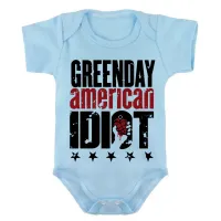 Body Bebê Infantil roupa criança Green day american idiot rock - Foto 2