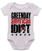 Body Bebê Infantil roupa criança Green day american idiot rock - Foto 3