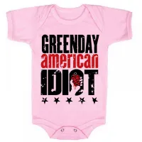 Body Bebê Infantil roupa criança Green day american idiot rock - Foto 4