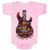 Body Bebê Infantil roupa criança guitarra bandas rock famosas - Foto 4
