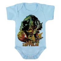 Body Bebê Infantil roupa criança led zeppelin banda rock antiga - Foto 2