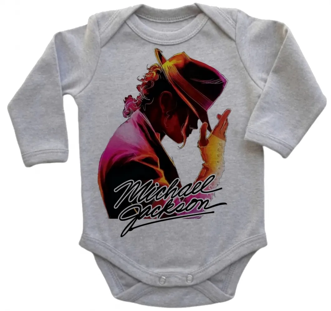 Body Bebê Infantil roupa criança Michael Jackson Chapéu Pop