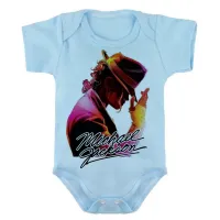Body Bebê Infantil roupa criança Michael Jackson Chapéu Pop - Foto 2