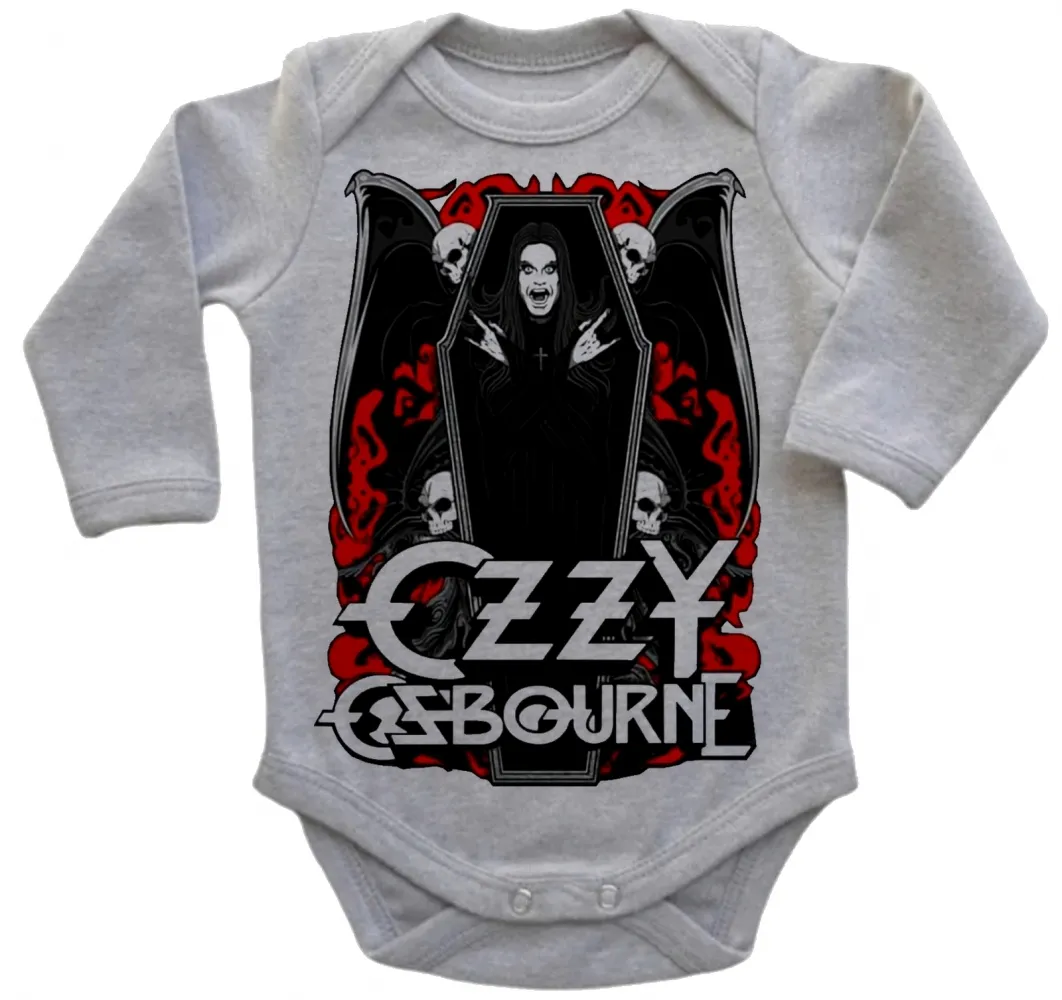 Body Bebê Infantil roupa criança Ozzy ozbourne black sabbath Imagem