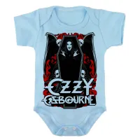 Body Bebê Infantil roupa criança Ozzy ozbourne black sabbath - Foto 2