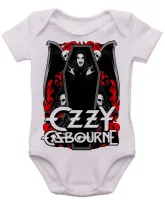 Body Bebê Infantil roupa criança Ozzy ozbourne black sabbath - Foto 3