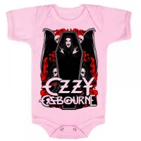 Body Bebê Infantil roupa criança Ozzy ozbourne black sabbath - Foto 4