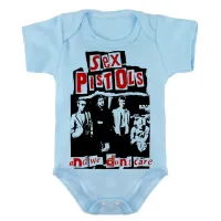 Body Bebê Infantil roupa criança sex pistols banda rock antiga - Foto 2