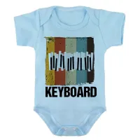Body Bebê Infantil roupa criança Teclado tecladista musica - Foto 2