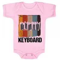 Body Bebê Infantil roupa criança Teclado tecladista musica - Foto 4