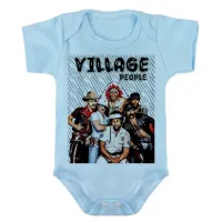 Body Bebê Infantil roupa criança Vilage People banda antiga - Foto 2