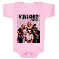 Body Bebê Infantil roupa criança Vilage People banda antiga - Foto 4