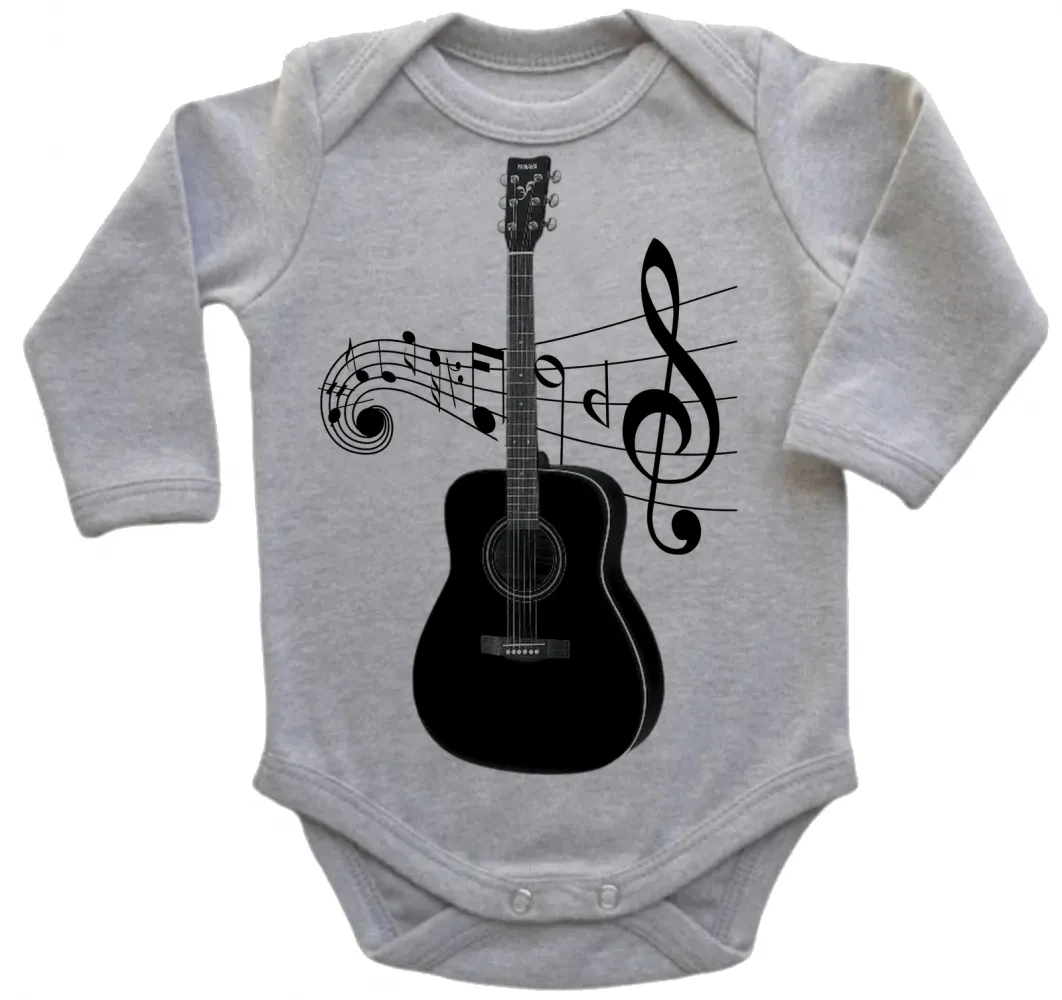 Body Bebê Infantil roupa criança Violão musica musico artista