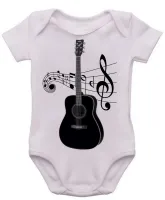 Body Bebê Infantil roupa criança Violão musica musico artista - Foto 3
