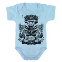 Body Bebê Infantil roupa criança Agosto Aniversário Melhores nasceram - Foto 3