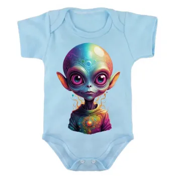 Body Bebê Infantil roupa criança Alien et ovni colorido varginha - Foto 2