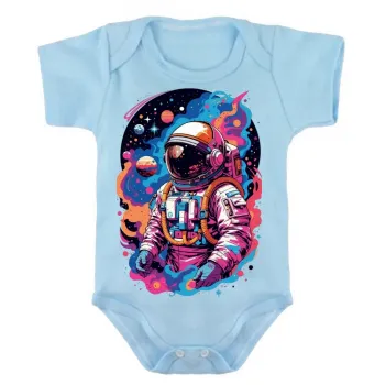 Body Bebê Infantil roupa criança Astronauta nasa space X espaço - Foto 2