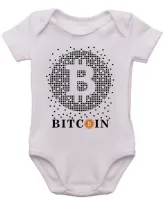 Body Bebê Infantil roupa criança Bitcoin satoshi nakamoto - Foto 3