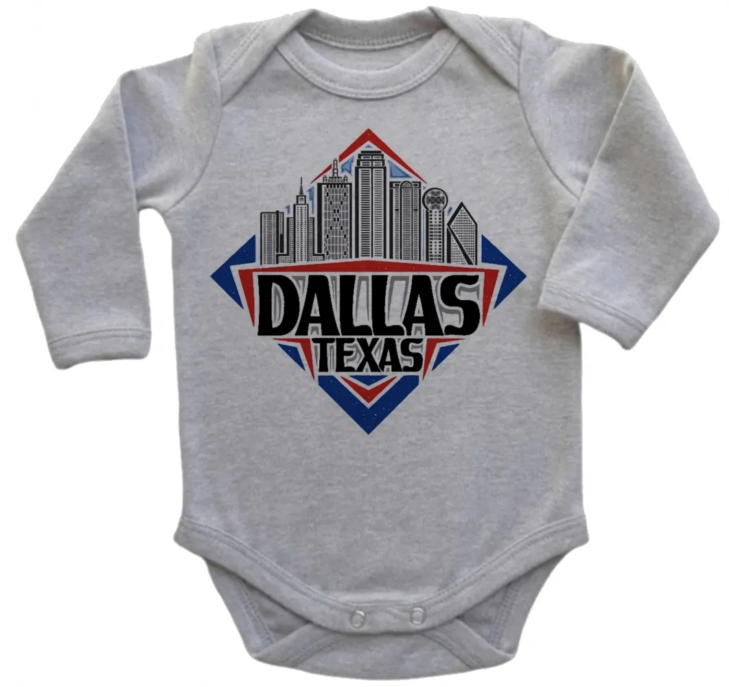 Body Bebê Infantil roupa criança Dallas Texas lembrança