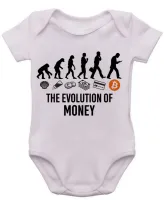 Body Bebê Infantil roupa criança Evolução Humana Bitcoin - Foto 3