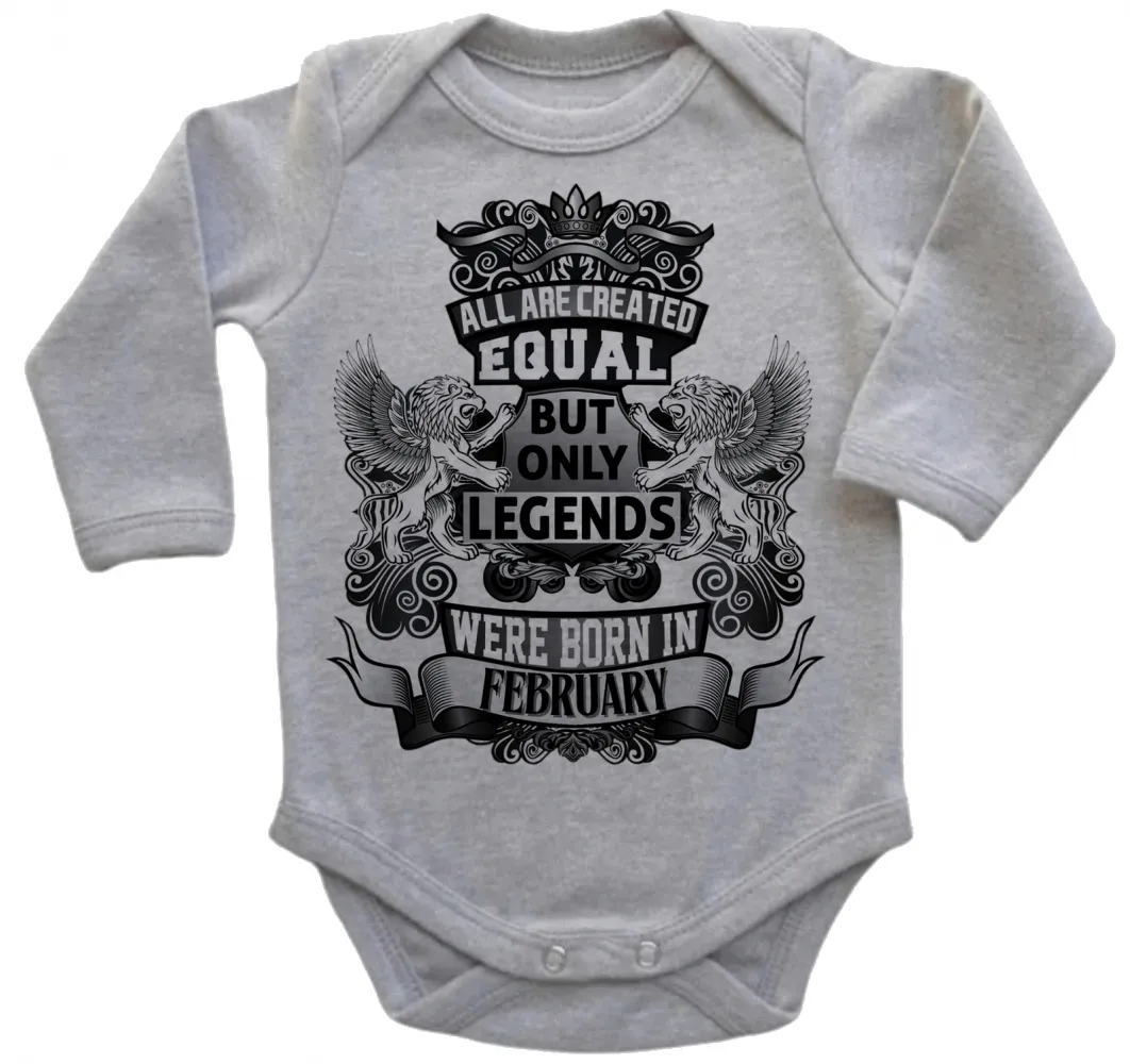 Body Bebê Infantil roupa criança Fevereiro Aniversário Melhores nasceram Imagem