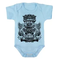 Body Bebê Infantil roupa criança Fevereiro Aniversário Melhores nasceram - Foto 2