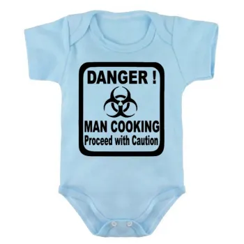 Body Bebê Infantil roupa criança Homem cozinha cozinheiro perigo - Foto 2