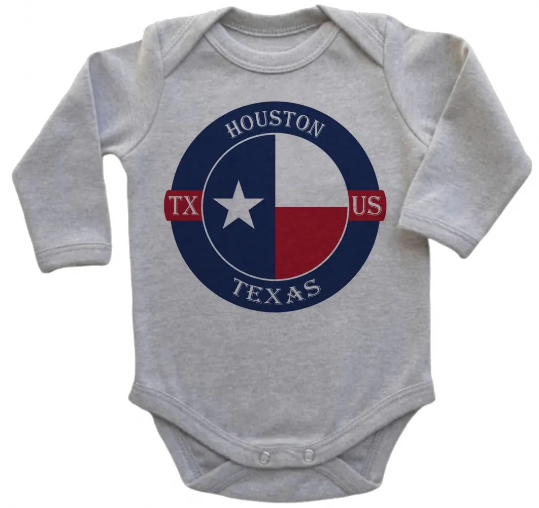 Body Bebê Infantil roupa criança Houston texas lembrança