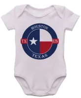 Body Bebê Infantil roupa criança Houston texas lembrança - Foto 3