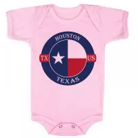 Body Bebê Infantil roupa criança Houston texas lembrança - Foto 4