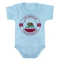 Body Bebê Infantil roupa criança Los Angeles California Lembrança - Foto 2