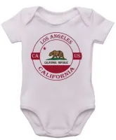 Body Bebê Infantil roupa criança Los Angeles California Lembrança - Foto 3