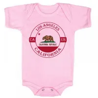 Body Bebê Infantil roupa criança Los Angeles California Lembrança - Foto 4