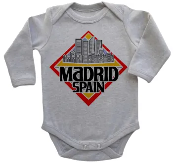 Body Bebê Infantil roupa criança Madri Espanha Lembrança