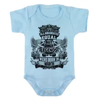 Body Bebê Infantil roupa criança Março Aniversário Melhores nasceram - Foto 2