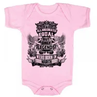 Body Bebê Infantil roupa criança Março Aniversário Melhores nasceram - Foto 4